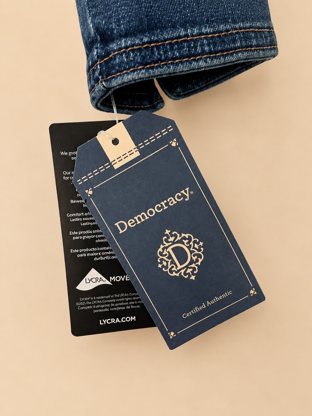 Democracy Peplum Hem Denim Jean Jacket - Picture 6 of 6